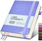 Lined Journal Notebook with 365 Pages, Hardcover Leather Journal for Women Men, B5 Large College Ruled Journaling Notebooks for Writing, Thick Journals for Work School Note Taking 7.6'' X 10'', Purple