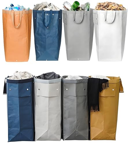 QUALIALL Kitchen Recycling Bin, Large, 4 Colors, 4 Packs/Set