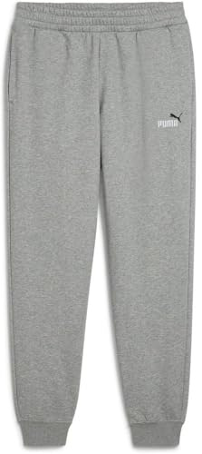 PUMA Herren ESS 2 Color No. 1 Logo Sweatpants FL cl Gestrickte Hosen, Medium Gray Heather,