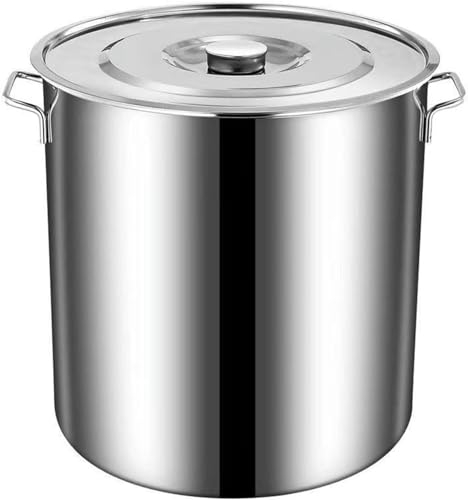 Large Stock Pot Multipurpose Cooking Pot, Soup Bucket with Stainless Steel Lid for Home and Restaurant,50CM*50CM