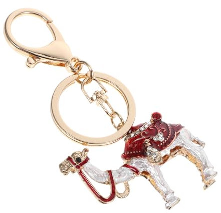Strass Kamel Schlüsselanhänger aus Zinklegierung Rot, Damen Accessoire