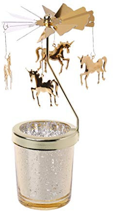 jojobasec Sternenbecher Drehlicht Kerzenhalter Ständer Metall