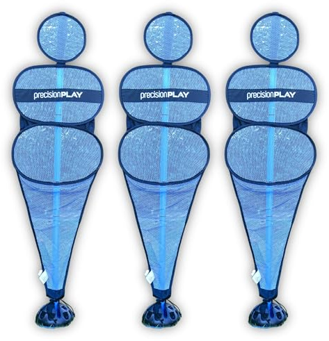 Precision Precisionplay Pop-up Mannequin Set of 3 Fußballpuppe, blau, 170 cm