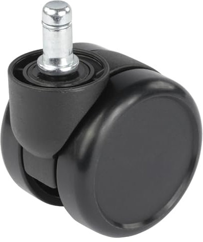 Proroll | Stuhlrolle | Rad-Ø 65 mm | VE 5 Stk | Steckbolzen mit Klemmring | schwarz | hartes Rad | Hals-Ø 38 mm