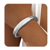 SIXDUTON Armreif Gold für Damen, Verstellbares Chunky Offenes Breites Klobiges Goldenes Armband, Silber Armreif Irregulärer Bangle Statement Schmuck für Frauen (Silber)