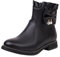 CEWIFO Stivali con Plateau Donna Tronchetti Donna con Tacco Stivali Platform Donna Stivali Neri Uomo Stivali Gomma Donna Bassi Rain Boots Stivali da Pioggia Imbottiti Donna Stivaletti Glitterati