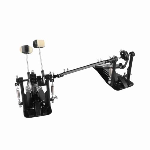 Doppelpedal für Bass mit Doppelkettensystem und Starkem Griff. Ideales Leistungszubehör für Schlagzeuger (Pedal)