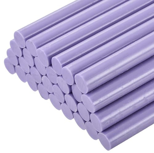 sourcing map 30pcs Full Size Hot Glue Gun Sticks 11mm x 200mm High Sticky Large Hot Glue Sticks for Glue Gun, Purple