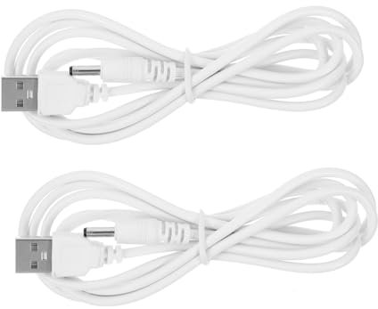 PartyKindom 2-pack 1.5m Black Usb to Dc Charging Cord 3.5 * 1.35mm Dc Power Cable for Battery Charger Cable Usb Charging Cord