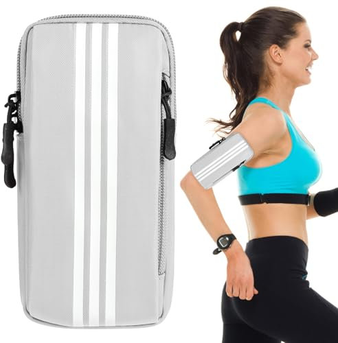 HAGOT Sac à Bras pour Téléphone Portable, Porte Telephone Course a Pied Support, Brassards Running d'équitation Bracelet pour Jogging Cyclisme Fitness Gym