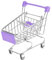 BESPORTBLE Mini Einkaufswagen Trolley Spielzeug Kreativer Desktop Halter Für Makeup-schwämme Und Deko Purpurfarbene Miniatur Aufbewahrungslösung Für Büro Und Zuhause