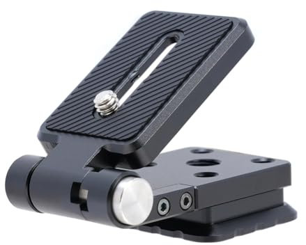 Heilanole Fotocamera L Folcing L Staffa Verticale Switching Camera Mount Release Release Plate per Treppiede Gimbal