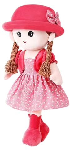 Rag Puppen für Mädchen - Interaktives Stofftier Stofftier Stofftier | Story Prinzessin mit abnehmbarer Kleidung, 35cm Puppe für kreative Spiele, liebevolle Kuscheltiere und charmantes Geschenk für