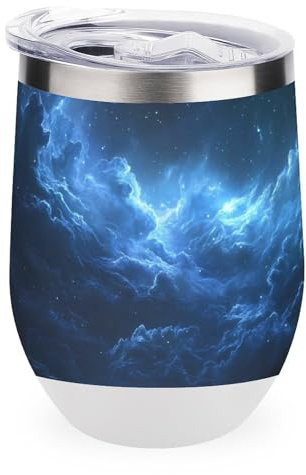 Nebula Cloud Stylish Insulated Coffee Cups & Mugs with Lids 12 Oz Stainless Steel Travel Drinks Tumbler One Size