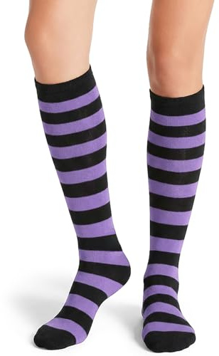 MESU Striped Knee High Socks for Women Knee Long Socks Stripe Stockings
