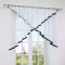 HongYa Kräuselband Kuvertstore Transparenter Voile Gardine mit Satinbänder H/B 120/400 cm Schwarz
