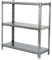 Simon Rack Simonclick Metallregal, 900 x 1000 x 300 mm, 3 Höhen, Metall-Tablett, 180 kg Biegepunkt, Lagerregal, verzinkt