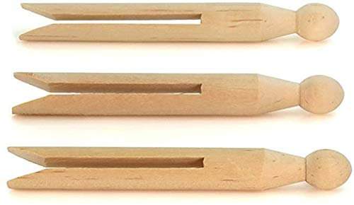 Anjing 72 tamaños tradicionales de madera Dolly ropa alfileres pinzas para lavar líneas de artesanía