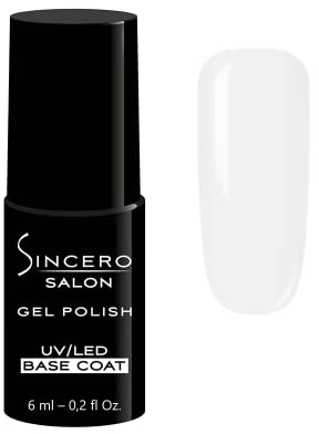 Sincero Salon - Gel Nägel Base Coat - Nagelhärter - UV Nagellack - Gel Nagellack Nagelschutz - Gel Nail Polish für beschädigte Nägel - UV Gel Nagellack für Nägel - UV Lack für Maniküre