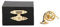 Trompetenbrosche Pin, Anstecker Trompeter vergold Box, Trompetenbrosche, Trumpet Exquisite Musikinstrumente Form Brosche Damen Kleid Clip mit Etui Passend für Stoffbeutel Niedlich für sich selbst
