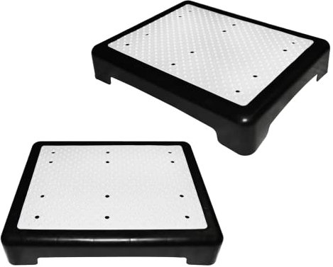 KCT Twin Pack Outdoor Anti Slip Half Step Mobility Aid - Front Back Door