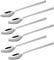 CAMRI Spoon Set – Dinner Spoons Set of 6, Stainless Steel, Cutlery Spoons, Dessert Spoons, Mirror Polish, Silver, Dishwasher Safe, 20 cm / 8 in (C62)