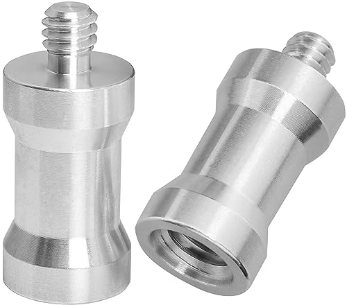 Adaptador de zapata caliente/zapata LUORNG 2 piezas hembra de 3/8 pulgadas a macho de 1/4 pulgadas adaptador de tornillo roscado espiga para soporte de luz de estudio, adaptador de zapata
