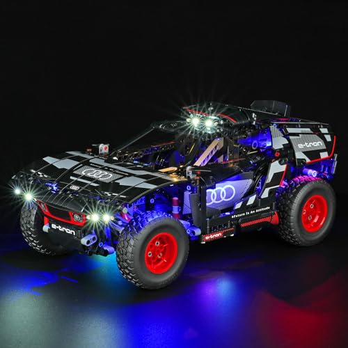 cooldac LED Licht Kit für Lego 42160 Technic Audi RS Q e-tron, Kreative Dekorlichter Set Kompatibel mit Lego Technic 42160 Audi RS Q e-tron Set Bausteine Modell, Nicht Eingeschlossen Lego Set