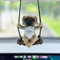 AutoZubehör zum Aufhängen, Auto Anhänger Mops Hund Swinging Auto-Spiegelaufhängung Car Accessories Auto Rückspiegel Nette Innen Dekoration Hänge Ornament Spiegel Charms Zubehör Cute Lustige Geschenke