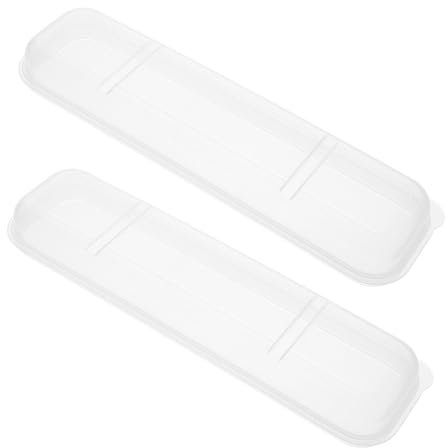 ABOOFAN 2pcs Portable Flatware Box Travel Tableware Storage Case Utensil Case Chopsticks Spoon Fork Storage Box For Camping Travel Picnic Office Clear