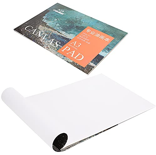 A3 Oljemålningspapper Bok Bomull Canvas Pad Nybörjare Ritverktyg Konsttillbehör 420x297mm Professionella Tillbehör för Användning