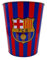 MOZURU Papelera de Hojalata Blaugrana Fútbol Club Barcelona | 25 cm de Altura | Decoración Fútbol para Dormitorio, Oficina o Zona de Estudio | Compacta y Ligera