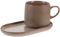 BEBEMOKO 1 Juego Cazas de desayuno y bandeja tazas de café reutilizable forma taza de cerámica Taza de postres taza de café del hogar taza de café estética tazas de cerámica