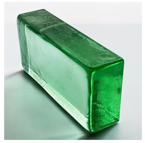 Glass Blocks Transparent Solid Glass Bricks,for Room Divider Partition,Architectural Decoration,bar,Hotel(Green)