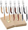 Laguiole 12-teiliges Messer & Gabel Set, Bouscaillous, Edelstahl, Holzgriff, Gestempelt, Küchenmesser-Set