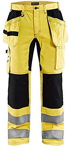 Blakläder 155218113399D116 Warn-Bundhose Größe mit Stretch in gelb/Schwarz, D116