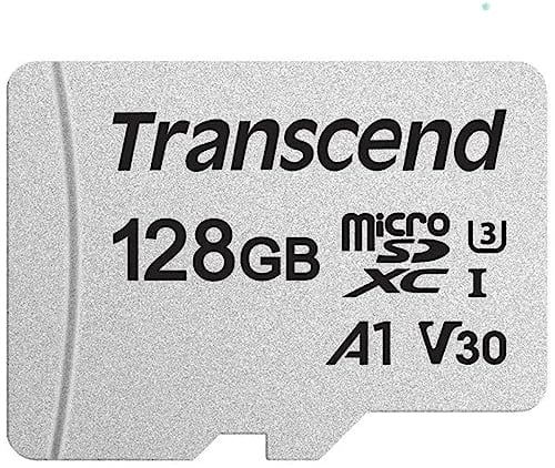 Transcend - 128Go - SDXC/SDHC 300S Carte microSD 128 Go avec adaptateur SD - TS128GUSD300S-A