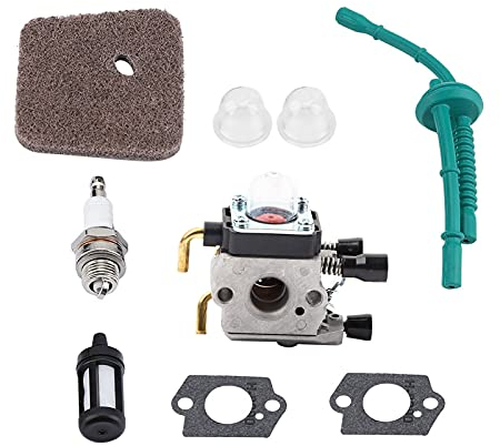 TOPINCN Vergaserset,Vergaser Kit Ersatz für FS55 FS55RC KM38 HL45 KM55R Preiswerter Motor Rasenmäher Zubehör