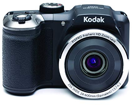 Kodak AZ252 Astro Zoom Bridge Camera - Black (16 MP, 25x Optical Zoom) 3-Inch LCD Screen (Renewed)