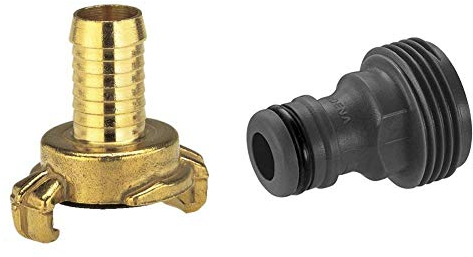 Gardena Messing-Schnellkupplungs-Schlauchstück: Schlauchadapter für 19 mm (3/4)-Schläuche, Technische Armaturen (7102-20) & Geräteadapter: Steckanschluss an das Original System