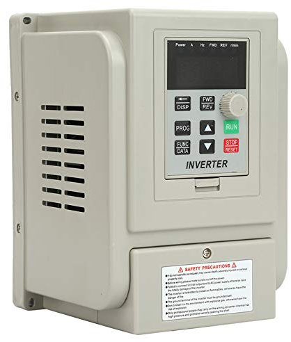 Huairdum de Fin d'année Variable Frequency Drive, AT2-0750X Inverter Motor Drive 220VAC 5A VFD Rate Controller for monophasé 0.75kW AC Motor