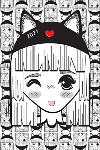2021: Anime Kalender 2021 und Skizzenbuch in einem. Mit 110 Seiten mit viel Platz für Zeichnungen, Notizen und Kalender! Ideal als Geschenk für alle Anime und Manga Fans