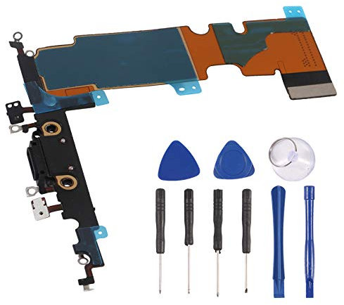 ALMOCN Dock Connector for iPhone Series, Replacement Charging Port Charger Dock Socket with Removal Repair Opening Tool Kits (for iPhone 8P)