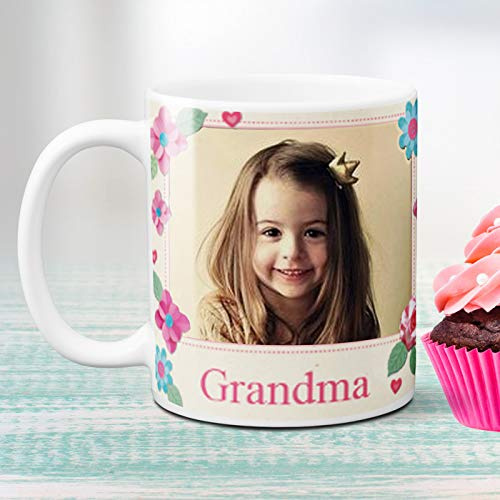 Premium Personalised Mug for Grandma A Thoughtful Birthday Christmas or Mothers Day Gift or Present add a Photo and a Special Message Fast Delivery