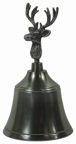 zeitzone Handglocke Rentier Silber Tischglocke Hirsch Vintage Nikolaus Weihnachtsglocke