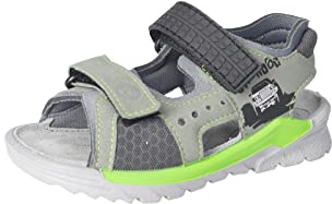 RICOSTA Jungen Sandalen Road,Kinderschuhe,WMS:Mittel,waschbar,Strandschuhe,Outdoorsandalen,Halbschuhe,Kids,eukalyptus/grau (530),30 EU