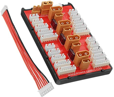 WANGCL 2 IN 1 XT60 XT30 Parallel Charging Board Balance Charger Expansion Compatible with 2-6S LiPo Batteries for RC Models Spare Part DIY Tools
