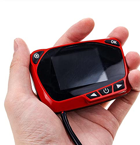 TOTMOX 12V / 24V LCD Temperature Controller display switch for Automobile Diesel Engine air stop heater, General Motors portable heater parts, Red
