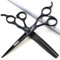6 Zoll/ 7 Zoll Haarschneideschere set，haarschere，ausdunnschere SHARONDS 440C Schwarz (7 zoll 2Stück)