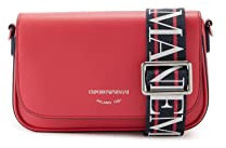Emporio Armani Rosa Tasche mit verstellbarem Schultergurt, herausnehmbar. Zwei Innenfächer, eines davon mit Reißverschluss. Taschenverschluss mit Klappe und Magnetknopf. Maße: 20,5 x 13 x 13 x, Rosa